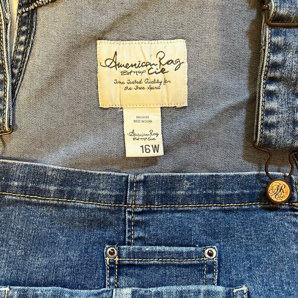 American Rag Blue Denim Overalls - Picture 3 of 3
